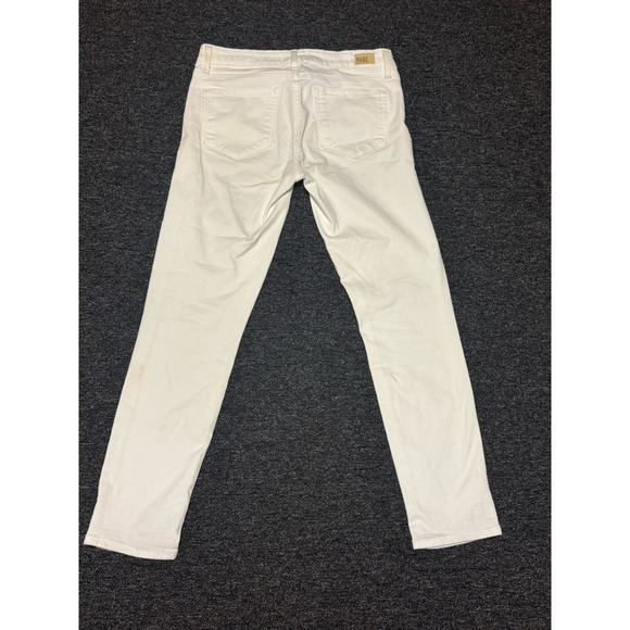 Paige Kylie‎ Crop White Sz 27 Stretch Jeans Cotton Elastaine Blend - Picture 7 of 9